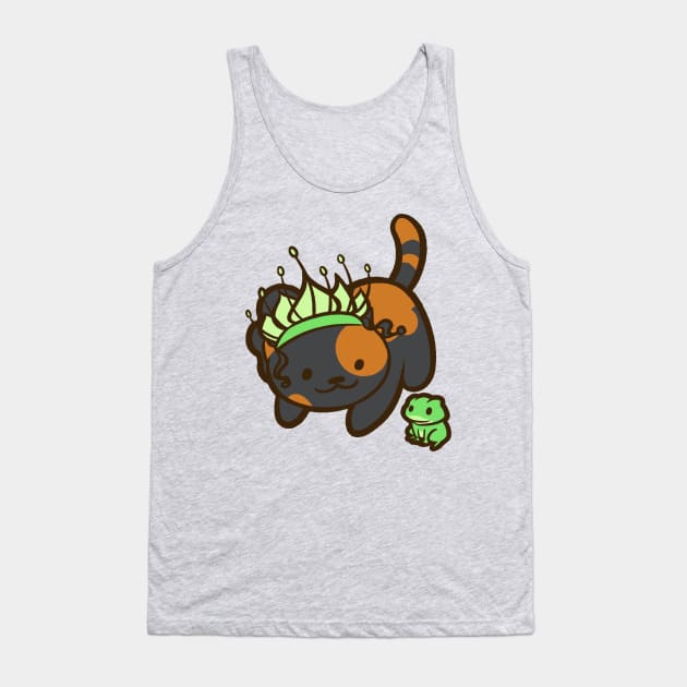 The Kitty and the Frog Tank Top by Ellador